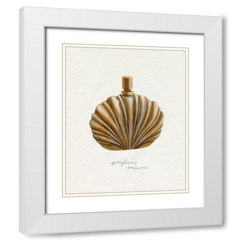 Gilded Toiletries II White Modern Wood Framed Art Print with Double Matting by Popp, Grace