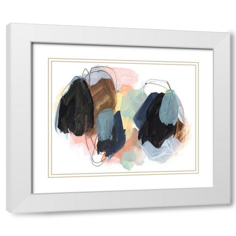 Boulders I White Modern Wood Framed Art Print with Double Matting by Parker, Jennifer Paxton