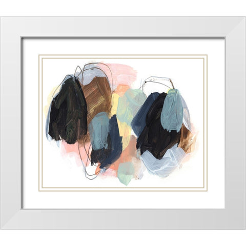 Boulders I White Modern Wood Framed Art Print with Double Matting by Parker, Jennifer Paxton
