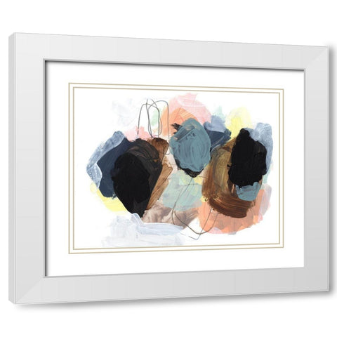 Boulders II White Modern Wood Framed Art Print with Double Matting by Parker, Jennifer Paxton