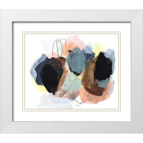 Boulders II White Modern Wood Framed Art Print with Double Matting by Parker, Jennifer Paxton