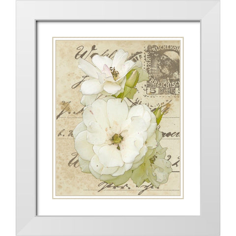 Wishing You Well I White Modern Wood Framed Art Print with Double Matting by Saunders, Alonzo