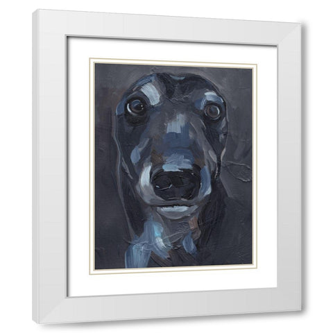 Good Boy II White Modern Wood Framed Art Print with Double Matting by Parker, Jennifer Paxton