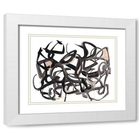 Which Way I White Modern Wood Framed Art Print with Double Matting by Parker, Jennifer Paxton