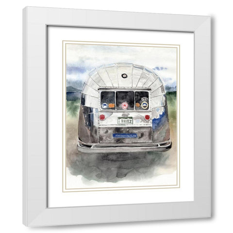 Rear Window II White Modern Wood Framed Art Print with Double Matting by Parker, Jennifer Paxton