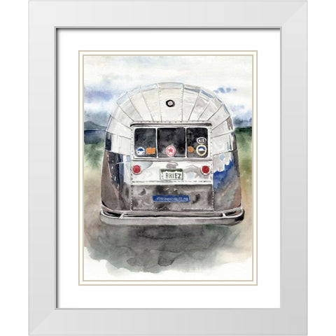Rear Window II White Modern Wood Framed Art Print with Double Matting by Parker, Jennifer Paxton