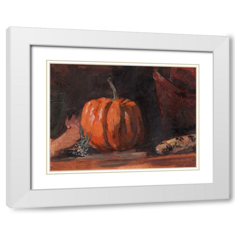 Autumn Still Life I White Modern Wood Framed Art Print with Double Matting by Parker, Jennifer Paxton