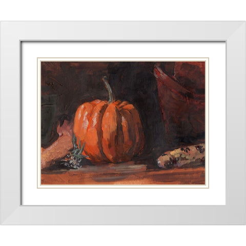 Autumn Still Life I White Modern Wood Framed Art Print with Double Matting by Parker, Jennifer Paxton