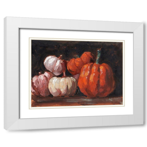 Autumn Still Life II White Modern Wood Framed Art Print with Double Matting by Parker, Jennifer Paxton