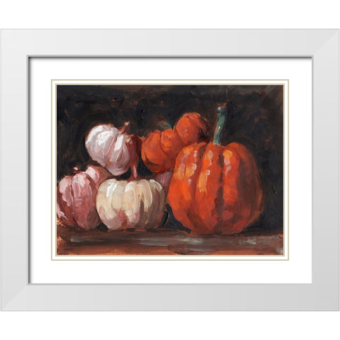 Autumn Still Life II White Modern Wood Framed Art Print with Double Matting by Parker, Jennifer Paxton
