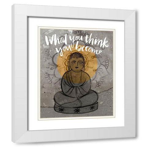 Let It Go II White Modern Wood Framed Art Print with Double Matting by Parker, Jennifer Paxton
