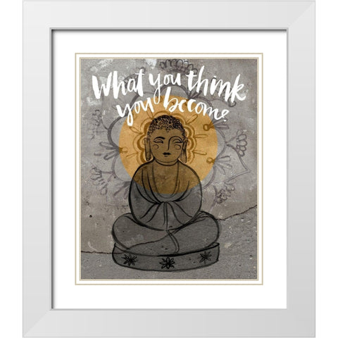 Let It Go II White Modern Wood Framed Art Print with Double Matting by Parker, Jennifer Paxton