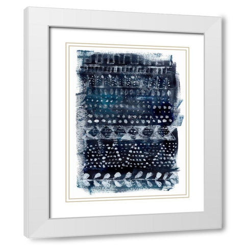 Drybrush Loom II White Modern Wood Framed Art Print with Double Matting by Parker, Jennifer Paxton