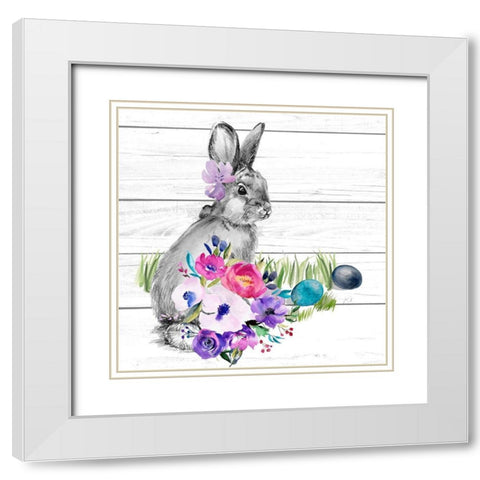 Bright Easter Bouquet I White Modern Wood Framed Art Print with Double Matting by Parker, Jennifer Paxton