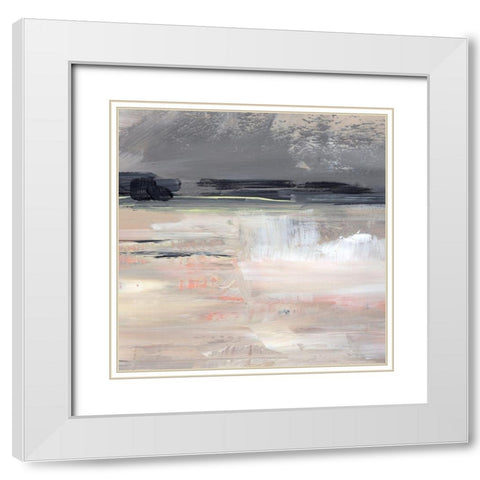 Dusk Reflections II White Modern Wood Framed Art Print with Double Matting by Parker, Jennifer Paxton