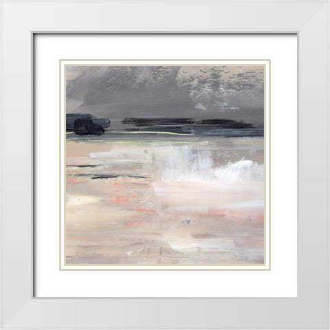 Dusk Reflections II White Modern Wood Framed Art Print with Double Matting by Parker, Jennifer Paxton