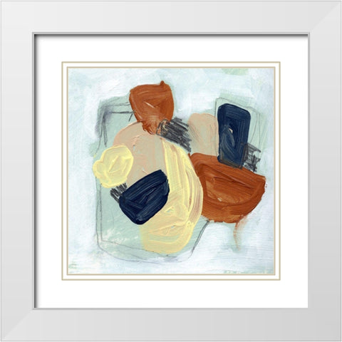 Rudimentary II White Modern Wood Framed Art Print with Double Matting by Parker, Jennifer Paxton
