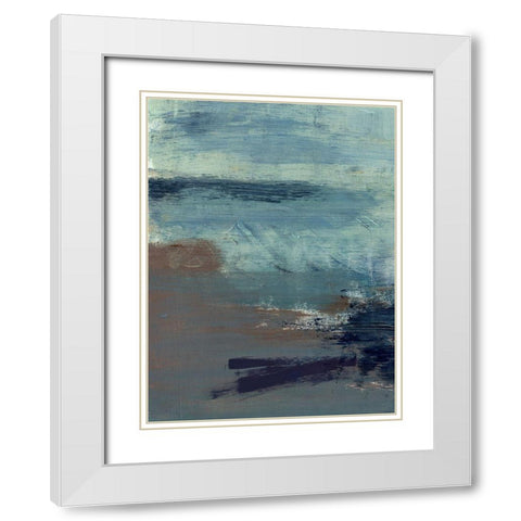 Morning Lake Mist I White Modern Wood Framed Art Print with Double Matting by Parker, Jennifer Paxton