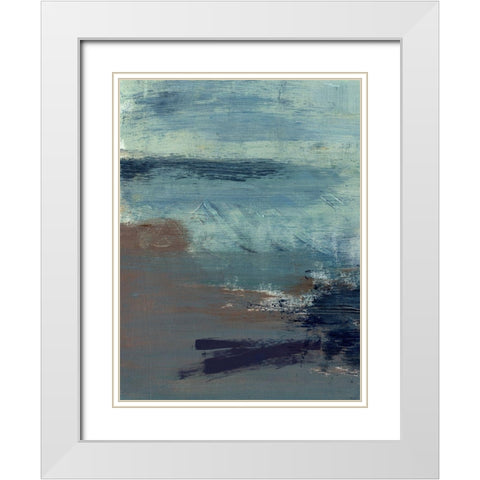 Morning Lake Mist I White Modern Wood Framed Art Print with Double Matting by Parker, Jennifer Paxton