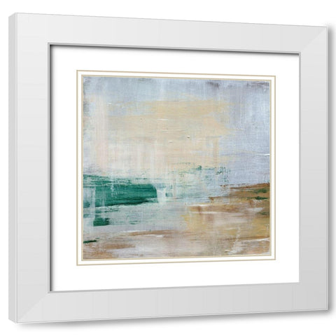 Lake Breeze I White Modern Wood Framed Art Print with Double Matting by Parker, Jennifer Paxton