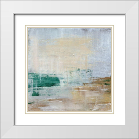 Lake Breeze I White Modern Wood Framed Art Print with Double Matting by Parker, Jennifer Paxton