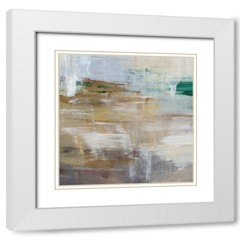 Lake Breeze IV White Modern Wood Framed Art Print with Double Matting by Parker, Jennifer Paxton