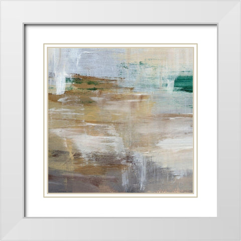 Lake Breeze IV White Modern Wood Framed Art Print with Double Matting by Parker, Jennifer Paxton
