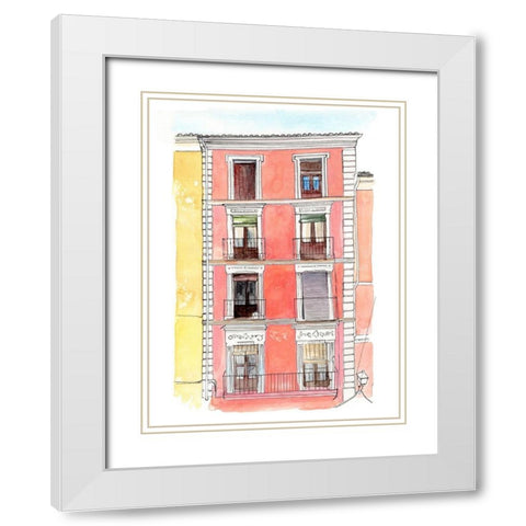 Settling In I White Modern Wood Framed Art Print with Double Matting by Parker, Jennifer Paxton