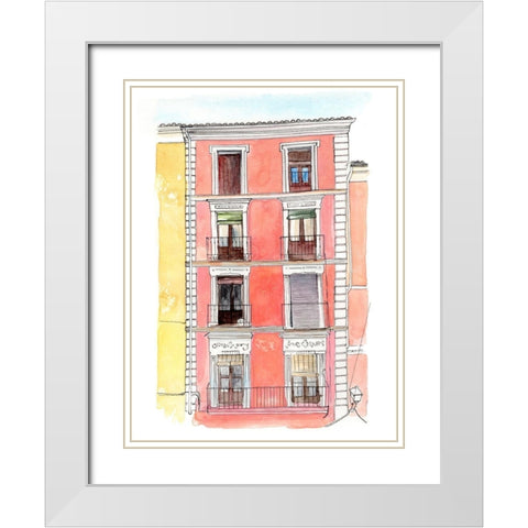 Settling In I White Modern Wood Framed Art Print with Double Matting by Parker, Jennifer Paxton