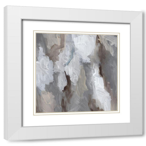 Cloudy Shapes I White Modern Wood Framed Art Print with Double Matting by Parker, Jennifer Paxton