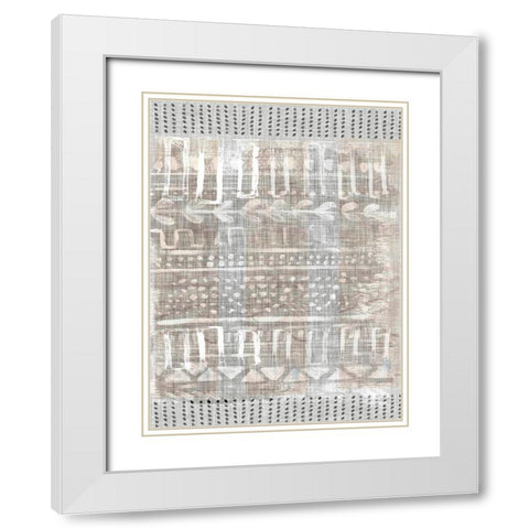 Traders Tapestry IV White Modern Wood Framed Art Print with Double Matting by Parker, Jennifer Paxton