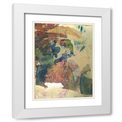 Monets Landscape II White Modern Wood Framed Art Print with Double Matting by Combs, Joyce