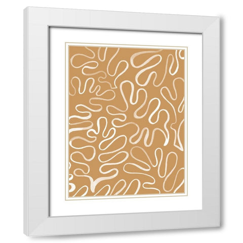 Matisse Pieces II White Modern Wood Framed Art Print with Double Matting by Popp, Grace