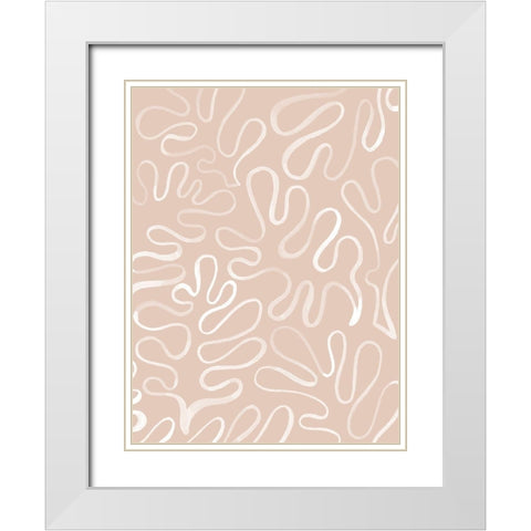 Matisse Pieces III White Modern Wood Framed Art Print with Double Matting by Popp, Grace