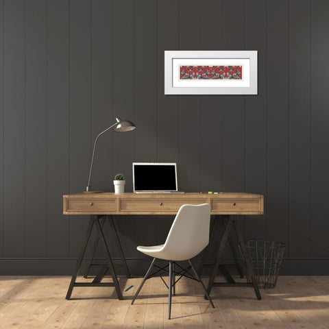 Livoris Feritas Lion Design, Whole White Modern Wood Framed Art Print with Double Matting by Fab Funky