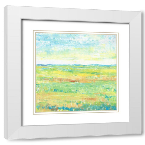 Sunny Summertime I White Modern Wood Framed Art Print with Double Matting by OToole, Tim