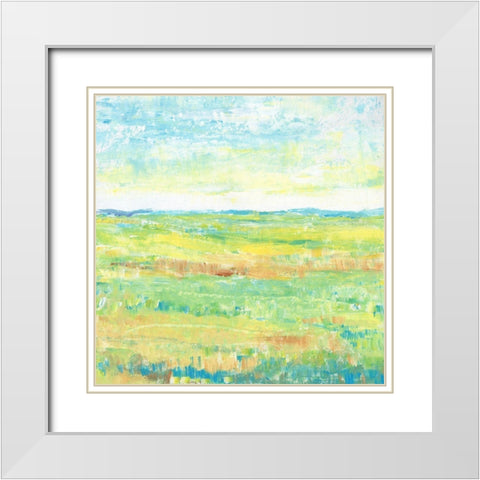 Sunny Summertime I White Modern Wood Framed Art Print with Double Matting by OToole, Tim