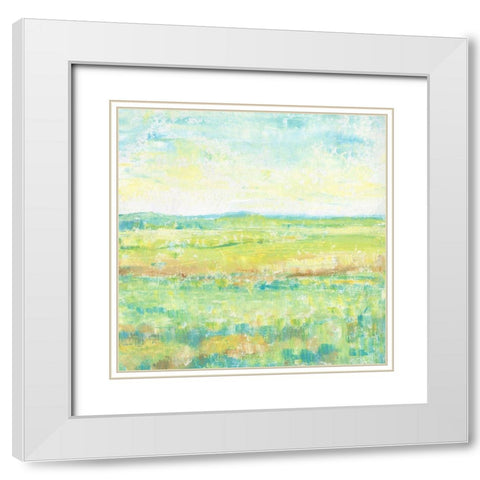 Sunny Summertime II White Modern Wood Framed Art Print with Double Matting by OToole, Tim