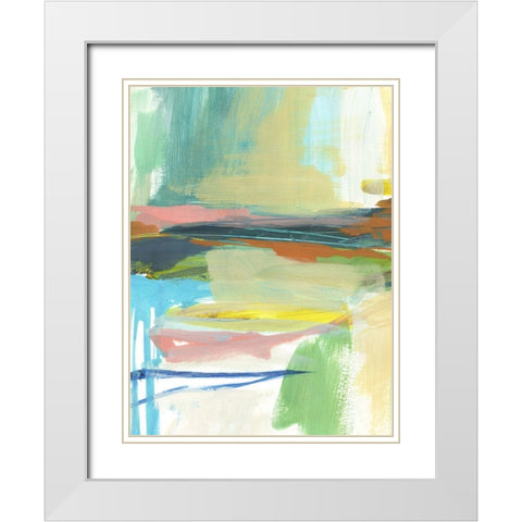 Radiant Horizon III White Modern Wood Framed Art Print with Double Matting by Warren, Annie