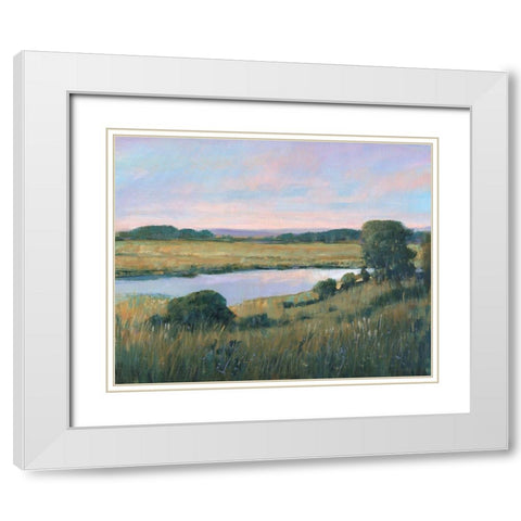 Spring Marsh II White Modern Wood Framed Art Print with Double Matting by OToole, Tim