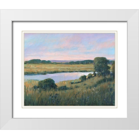 Spring Marsh II White Modern Wood Framed Art Print with Double Matting by OToole, Tim