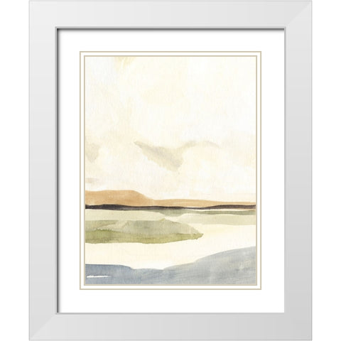 Slate Movement IV White Modern Wood Framed Art Print with Double Matting by Warren, Annie