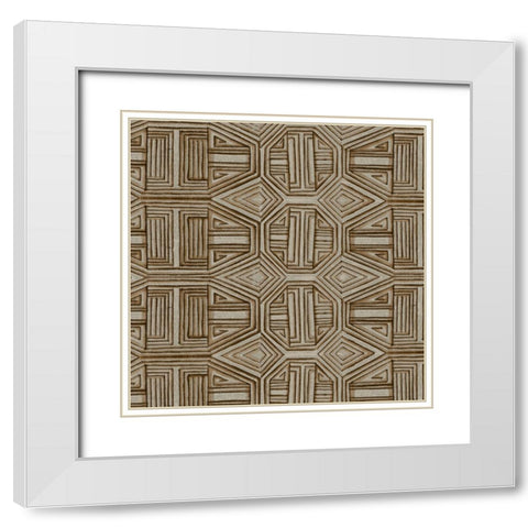 Skyline Study I White Modern Wood Framed Art Print with Double Matting by Wang, Melissa