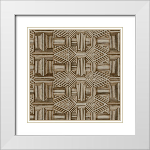 Skyline Study I White Modern Wood Framed Art Print with Double Matting by Wang, Melissa
