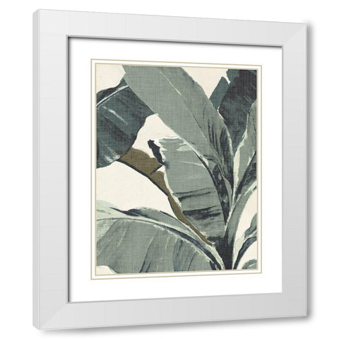 Retro Miami Palms II White Modern Wood Framed Art Print with Double Matting by Parker, Jennifer Paxton