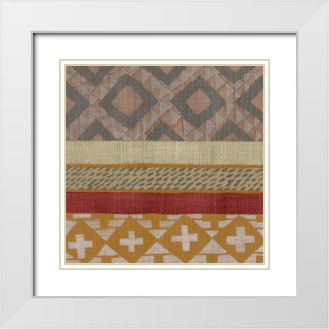 Bright Loom I White Modern Wood Framed Art Print with Double Matting by Zarris, Chariklia