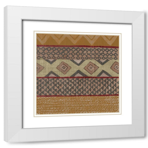 Bright Loom II White Modern Wood Framed Art Print with Double Matting by Zarris, Chariklia