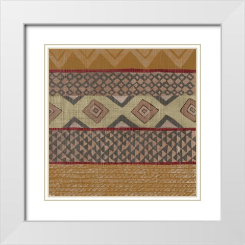 Bright Loom II White Modern Wood Framed Art Print with Double Matting by Zarris, Chariklia