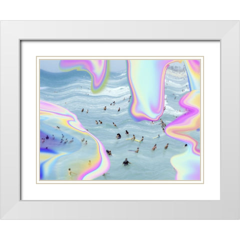 Summer Heatwave I White Modern Wood Framed Art Print with Double Matting by Barnes, Victoria