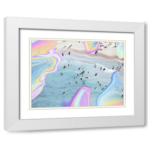 Summer Heatwave II White Modern Wood Framed Art Print with Double Matting by Barnes, Victoria